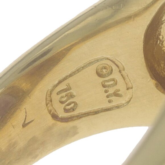 David Yurman Amethyst Cocktail Solitaire Ring - Yellow Gold 18k Square Cushion - Picture 6 of 6